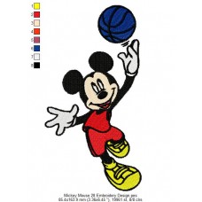Mickey Mouse 28 Embroidery Design